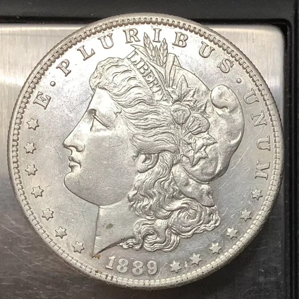 1889-S Morgan Silver Dollar Uncirculated Detail Tough Key Date Cleaned