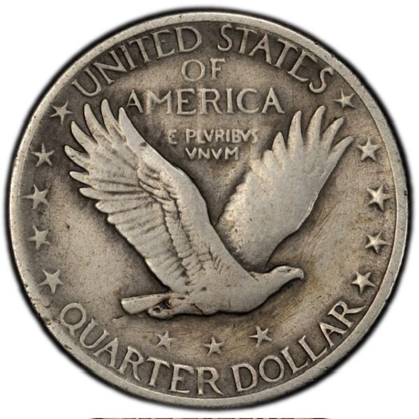 1918/17-S Standing Liberty Quarter PCGS VF Details Tooled - Image 4