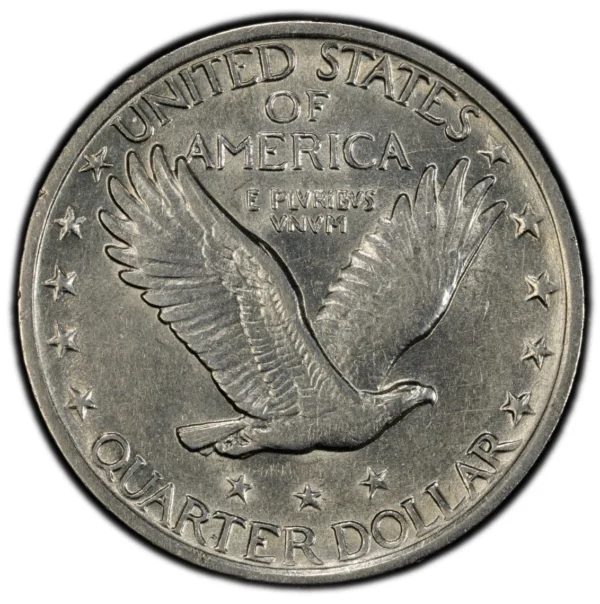 1921 Standing Liberty Quarter PCGS AU Detail Cleaned Key Date - Image 3