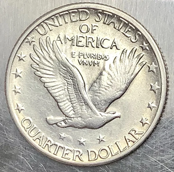 1926-S Standing Liberty Quarter Choice AU Detail Lightly Cleaned - Very Tough! - Image 2