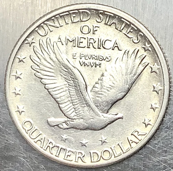 1926-S Standing Liberty Quarter Choice AU Detail Lightly Cleaned - Very Tough! - Image 4