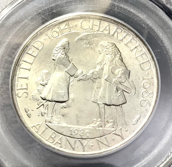 (1936) Albany Commemorative Half Dollar PCGS MS66 Superb Gem Creamy Luster - Image 3