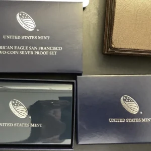 2012 American Silver Eagle San Francisco 2 Coin Proof Set OGP COA - Excellent !