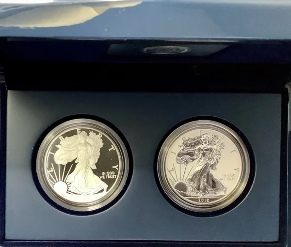 2012 American Silver Eagle San Francisco 2 Coin Proof Set OGP COA - Excellent ! - Image 3