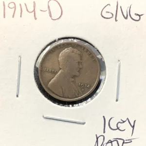 1914-D Lincoln Wheat Cent - Key Date Peanut Butter Brown Full Rims - G+/VG
