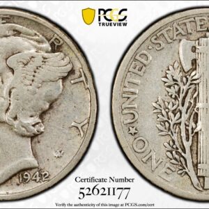 1942/1 Silver Mercury Dime PCGS VF35 Famous 20th C Over Date Error