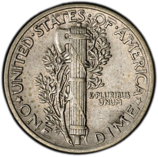 1942/1 Silver Mercury Dime PCGS XF Detail Cleaned Famous 20th C Over Date Error - Image 3