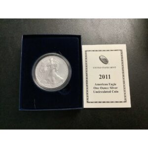 2011-W 1oz American Silver Eagle ASE Burnished Coin BU w/OGP COA