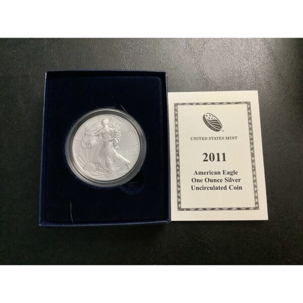 2011-W 1oz American Silver Eagle ASE Burnished Coin BU w/OGP COA