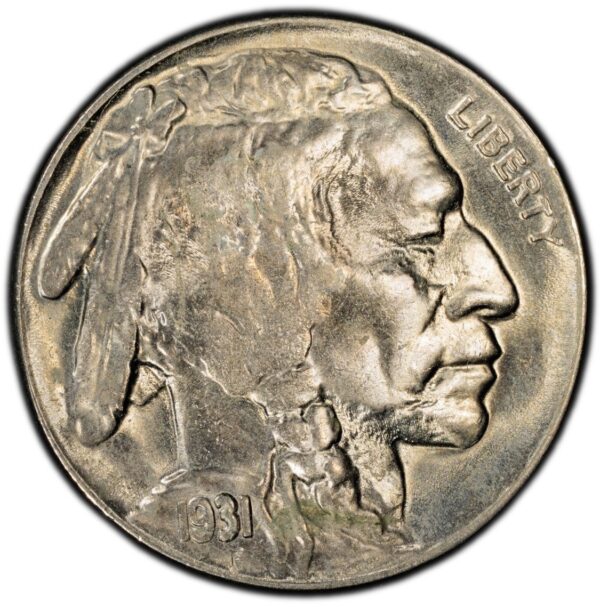 1931-S Buffalo Nickel - PCGS MS65 - Frosty Gem Scarce Semi-Key Date - Image 2