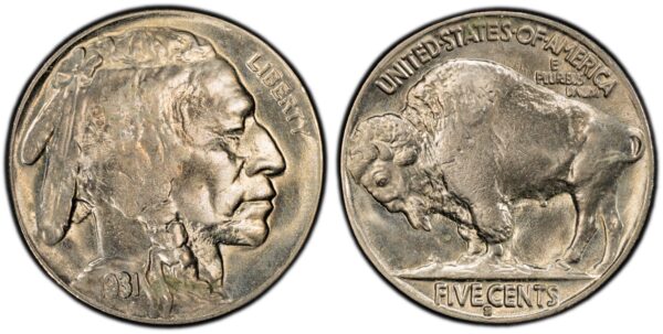 1931-S Buffalo Nickel - PCGS MS65 - Frosty Gem Scarce Semi-Key Date