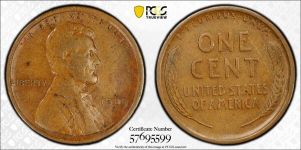 1909-S Lincoln Wheat Cent - PCGS VF25
