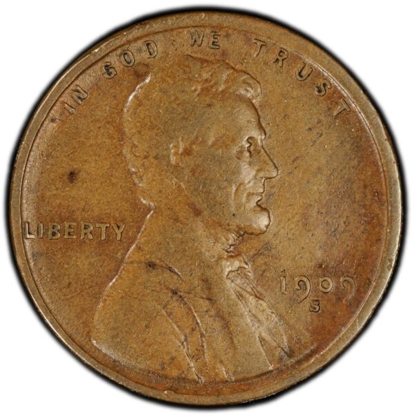 1909-S Lincoln Wheat Cent - PCGS VF25 - Image 2