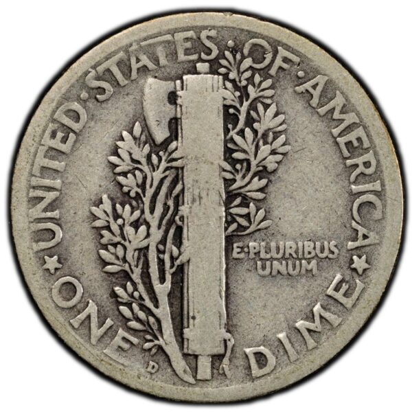 1921-D Silver Mercury Dime - PCGS VG10 - Key Date - Image 3