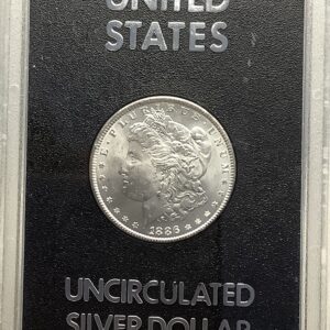 1886 Morgan Silver Dollar GSA Hard Pack Frosty White BU Very Scarce Non-CC Coin
