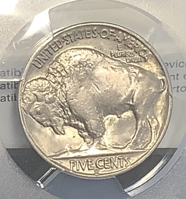 1931-S Buffalo Nickel - PCGS MS65 - Frosty Gem Scarce Semi-Key Date - Image 6