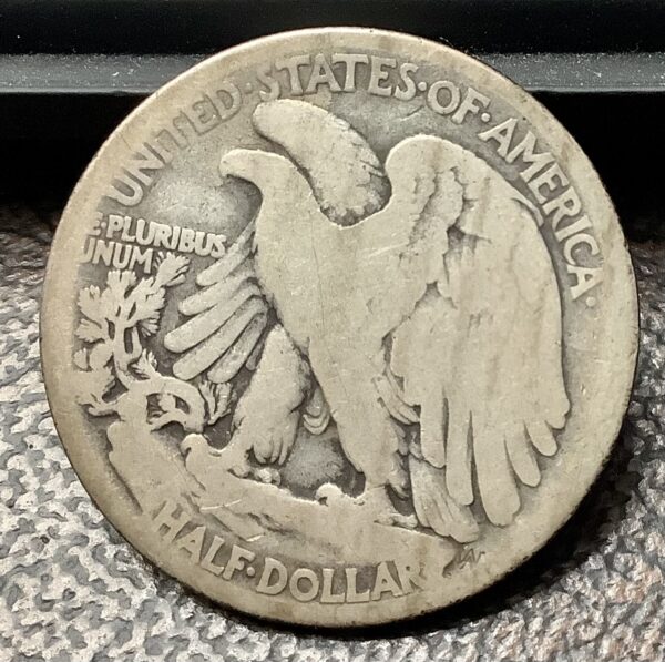 1916-S 90% Silver Walking Liberty Half Dollar Key Date G Good - Image 3