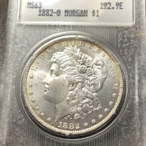 1882-O Morgan Silver Dollar 1980s Blanchard Slab MS63 - Toned Lustrous Very Choice BU