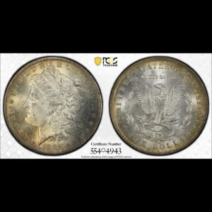 1885-O Morgan Silver Dollar PCGS MS65 Pastel Toned Gem *COLOR*