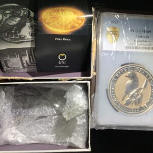 1995 Australia Kookaburra 1 Kilo/32.15 Oz .999 Silver $30 FV PCGS MS69 Pop 1/0