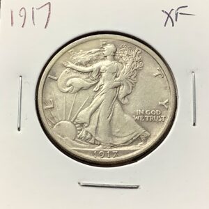 1917 Silver Walking Liberty Half Dollar Solid XF - Melt=$32.67 w/$90 Ag
