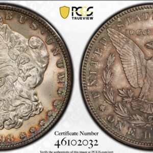 1898-O Morgan Silver Dollar PCGS MS64 Beautiful Toning *COLOR*