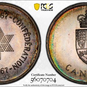 1967 Canada Silver Centennial Confederation PCGS SP68 Finest Known TopPop 1/0
