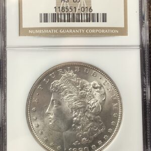 1880-S Morgan Silver Dollar Snow White Gem - NGC MS65 OH