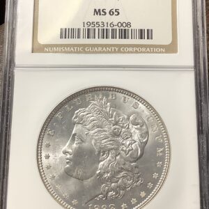 1888 Morgan Silver Dollar - Blast White Lustrous Gem - NGC MS65 OH