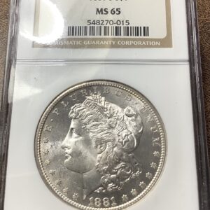 1881-S Morgan Silver Dollar Snow White Gem w/Reflective Qualities - Superb! NGC MS65 OH