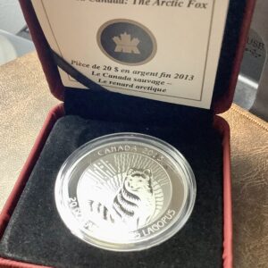 2013 .9999 Silver 28g Canada Arctic Fox OGP COA 925/8500 Minted