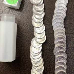 Short Choice BU Roll 1955 90% Silver Roosevelt Dimes of 49 Coins BU Uncirculated
