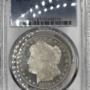 1879-S Morgan Silver Dollar Lustrous Semi-PL White Gem PCGS MS65 Obverse PL