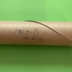 OBW 1963-D BU Shotgun Bank Wrapped Roll 90% Silver Roosevelt Dimes 50 Coins