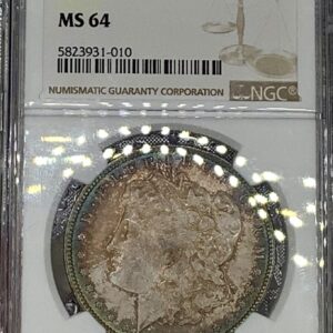 1884-O Morgan Silver Dollar NGC MS64 Deeply and Colorfully Toned Example