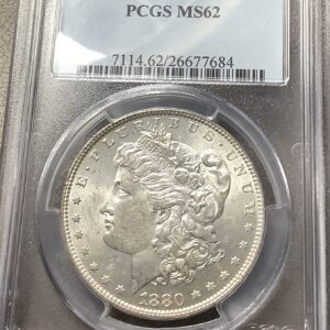 1880-O Morgan Silver Dollar PCGS MS62 (OH) - Micro O Variety Better Date - VAM?