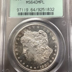 1880-S Morgan Silver Dollar 90% Silver PCGS MS64 DMPL OGH Lightly Toned Superb!