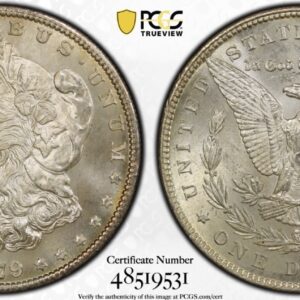 1879-S Morgan Silver Dollar Flashy Off White Luster Superb Gem PCGS MS65+