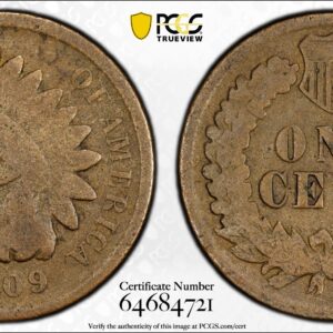 1909-S Indian Head Cent PCGS G Detail Env Damage Lowest Series Mintage Key Date