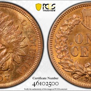 1907 Proof Indian Head Cent PCGS PR64RB Lustrous Super Smooth Surfaces
