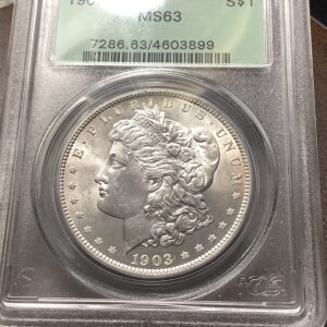 1903-O Morgan Silver Dollar PCGS MS63 Lustrous White Key Date OGH