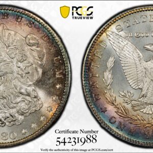 1880-S Morgan Silver Dollar PCGS MS65+ Beautifully Toned Superb Gem *COLOR*