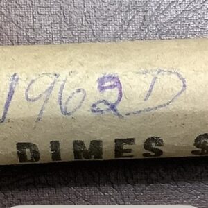 Original BU Roll 1962-D 90% Silver Roosevelt Dimes 50 Coins Choice BU