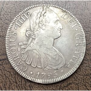 1795 Mo Mexico 8 Reales Pieces of 8 Charles IIII Choice XF Problem-Free ORIGINAL