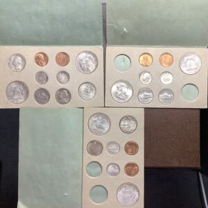 1949 Double Card Mint Set OGP RARE 5k Made Missing (1) 1949-D Quarter & Nickel