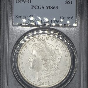1879-O Morgan Silver Dollar PCGS MS63 Lustrous Frosty Tough Date Big Jump in 63