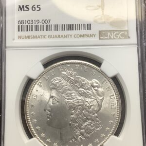 1881-S Morgan Silver Dollar NGC MS65 Blast White Gem Super Clean Fields Devices
