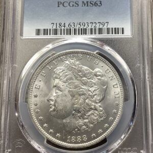 1888-O Morgan Silver Dollar PCGS MS63 White Satiny Luster Better Date
