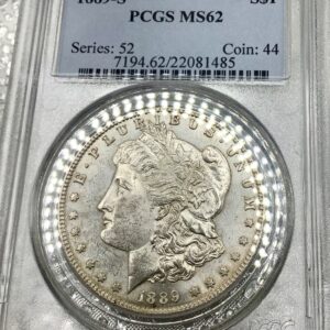 1889-S Morgan Silver Dollar PCGS MS62 Scarce Semi Key S Mint
