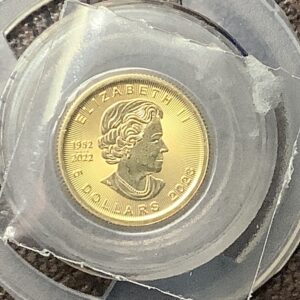 2023 Canada RCM $5 1/10 Troy Oz .9999 Fine Gold Maple Leaf Gem BU in Sealed OGP